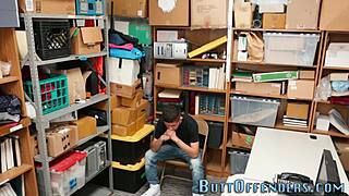 Gay Teen Caught Giving Blowjob and Riding Cop's Cock in Hardcore Reality Scene