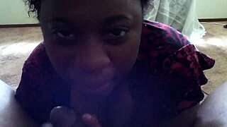 wow, that sloppy ebony oral is giving such good head!