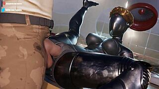 Brigitte, widowmaker, mercy, pharah, kiriko, and atomic heart in rough bent over doggystyle threesome compilation.