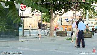 Public humiliation of a pale-skinned British woman in the streets