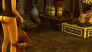 sims 4 tomb raider parody - lara croft's trial in wild action