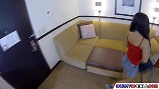 Soft natural tits bounce in POV blowjob and riding scene