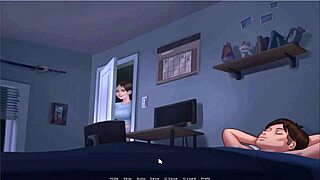 Animated hentai with a busty heroine in a dating game with erotic gameplay
