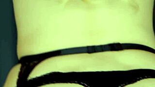 Anna Sophia, a blonde MILF model with an hourglass figure, has a hot scene in which she performs oral sex and swallows the semen