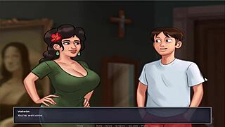 i'm playing summer time saga unc part 33 with dating and anime fun