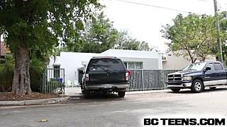 why is the babysitter trying some black cock under her skirt?