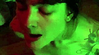 Beautiful Bondaged Tattooed Girlfriend Sandraxo1 Gives Blowjob in Homemade Setting