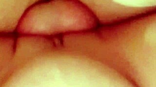 Brunette Couple Riding Dick Cum on Fat Ass