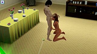 In the sims, a wild suruba unfolds with tesuda characters
