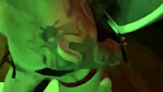 Beautiful Bondaged Tattooed Girlfriend Sandraxo1 Gives Blowjob in Homemade Setting