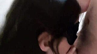 Wife Deepthroats Big Dick Lover While Husband At Work