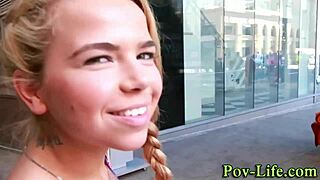 Teen Gargles Cum in Pov Scene
