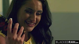 Yo, see this hot brunette ride a huge BBC for her cuckold BF on BlackedRaw! 🔥