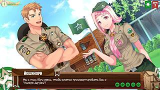 Russian voice acting in Game Friends Camp episode 2