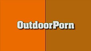 Public pussy licking with hot ebony babes enjoying outdoor cunilingus action