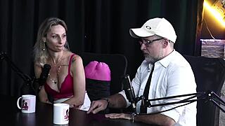 They asked if he takes viagra and discussed men who cum quickly and women who take longer - aline fischborn and flavio paiva in sheer red