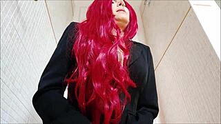 Gorgeous Italian Secretary Suffers From Colitis