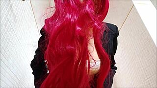 Gorgeous Italian Secretary Suffers From Colitis