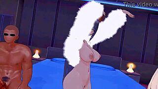 Asuna and Karin in hentai MMD action!