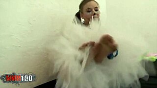 Skinny Blonde Norah Nova Takes Clown’s Big Cock Hard