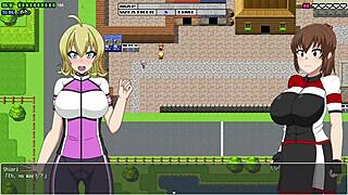 She paints her body, and it washes off in the rain!