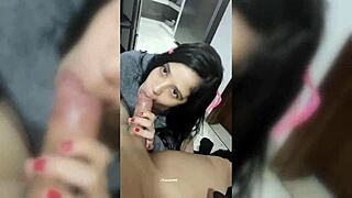 My Colombian Girlfriend Interrupts Gaming for Wild Sex! I Can't Resist Her Petite Body!