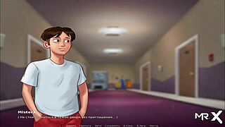 summertimesaga - teen girl shows her pussy in hentai anime scene e4 45