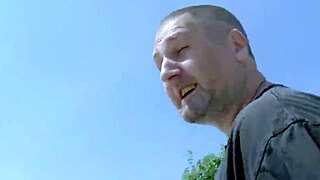 Wow! Brunette with Big Natural Boobs Deepthroats Hard. She Squirts Wildly Outdoors in Intense Action!