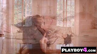 Raquel Pomplun exposes her big ass and natural tits in this solo scene