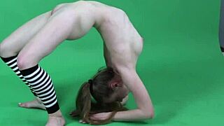 Anna Mostik's flexible moves will make you gasp for air