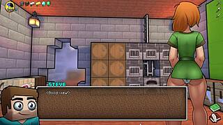 i'm the witch with big tits and ass riding in hornycraft parody