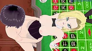 Android 18 Bunny Girl and Chi-Chi Bunny Girl Intense Sex - Dragon Ball Hentai