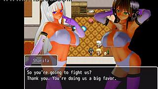 girl b hero sharifa in anime scenes part 6