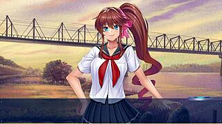 Detailed anime heroine transformation with group banging and creampie