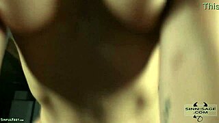 Brunette Sinn Sage rides stepbrother's long hard dick