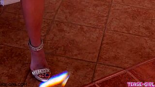 Hot Blonde Teen Swallows Cum After Massage