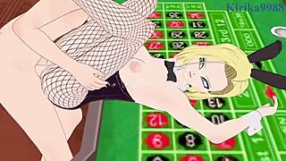 Android 18 Bunny Girl and Chi-Chi Bunny Girl Intense Sex - Dragon Ball Hentai