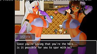 girl b hero sharifa in anime scenes part 6