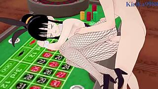 Android 18 Bunny Girl and Chi-Chi Bunny Girl Intense Sex - Dragon Ball Hentai