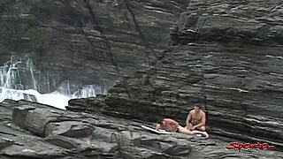 Sparta tan dick addict gets bent over for blowjob, masturbation, and outdoor assfucking by big hard cock.