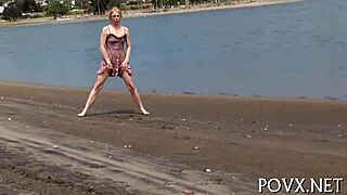 A naked woman enjoys being penetrated