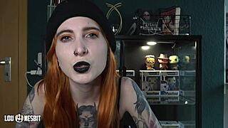 Reverse gangbang dream with German Lou Nesbit and Lia Louise