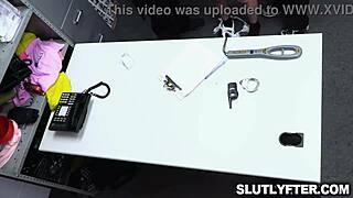 bella luna gets caught shoplifting and these pervy officers josh and tyler give her a deep cavity search 😈