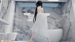 Azur Lane Jinghai 3D Nude Dance in TikTok Style