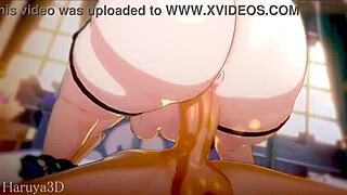 I creampied that big ass in this hentai video, oh yeah!