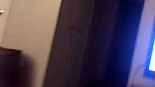 Intriguing redhead amateur in subtle ball licking and handjob session