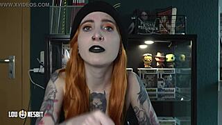 German Lou Nesbit's reverse gangbang fantasy with Lia Louise and female domination