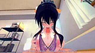 Rias Exits as Akeno Craves More in HS DxD NTR Fantasy Anime