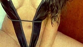 is this your first time masturbating, 19-year-old delight with natural tits?