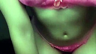 Mia Lozano's Hairless Pussy Teased with Dildo on Webcam